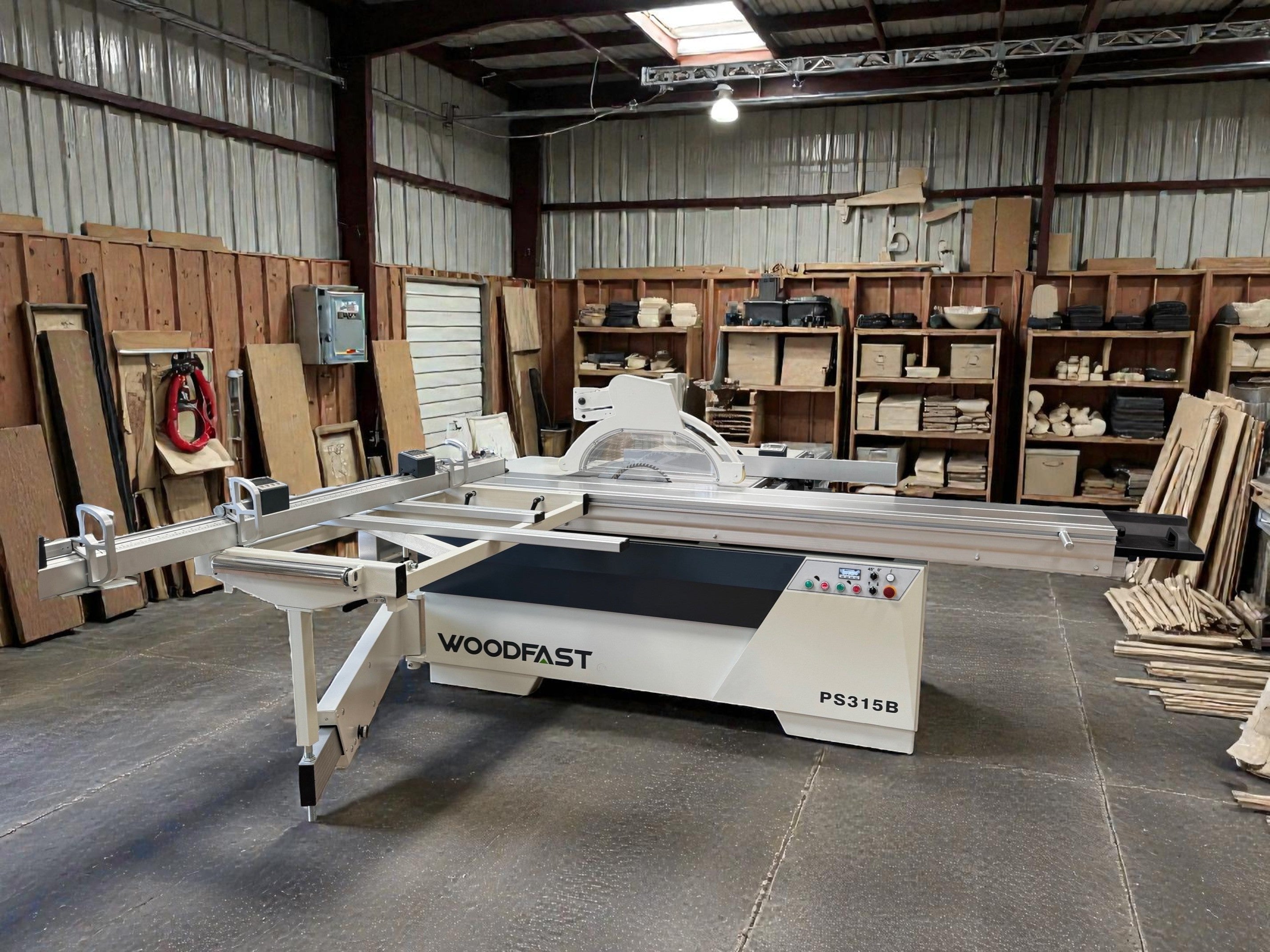 Woodfast PS315B 315mm 3.2m Sliding Table Panel Saw 5.5HP 400V